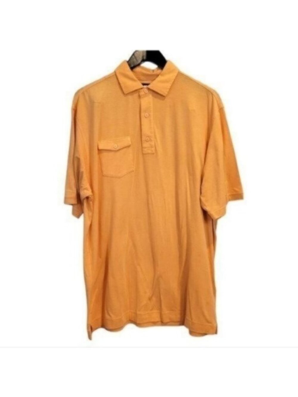 FootJoy | Men's Golf Short Sleeve Polo pocket Shirt Orange